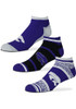 Cash 3 Pack K-State Wildcats Mens No Show Socks