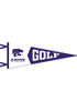 Purple K-State Wildcats 12X30 Golf Pennant