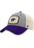 Top of the World Grey K-State Wildcats Chev Meshback Adjustable Hat