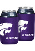 Purple K-State Wildcats 12 oz Oversized Logo Coolie