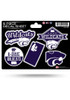 Purple K-State Wildcats 5pc Stickers