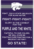 Purple K-State Wildcats Fight Song Sign