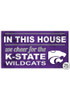 Purple K-State Wildcats 20x11 Indoor Outdoor In This House Sign
