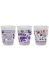 Purple K-State Wildcats Campus Wrap Frosted Shot Glass