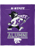 Purple K-State Wildcats Silk Touch Alumni 50X60 Fleece Blanket