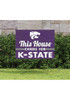 Purple K-State Wildcats 18x24 This House Cheers Yard Sign