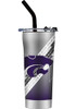 K-State Wildcats Straw Stainless Steel Tumbler