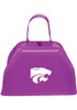 Purple K-State Wildcats 3 inch Cowbell Spirit Necklace