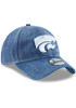New Era Blue K-State Wildcats Denim Drift 9TWENTY Adjustable Hat