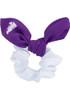 Colorblock Bow K-State Wildcats Womens Hair Scrunchie