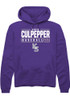 Kaelen Culpepper Rally Mens Purple K-State Wildcats NIL Stacked Box Hooded Sweatshirt