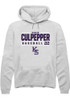 Kaelen Culpepper Rally Mens White K-State Wildcats NIL Stacked Box Hooded Sweatshirt