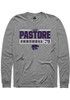 John Pastore Rally Mens Graphite K-State Wildcats NIL Stacked Box Tee