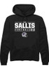 Kameron Sallis Rally Mens Black K-State Wildcats NIL Stacked Box Hooded Sweatshirt