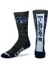 Vortex K-State Wildcats Mens Crew Socks - Black