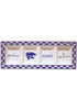 Purple K-State Wildcats 4 Section Serving Tray