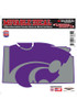 K-State Wildcats Purple  State Shape Team Color Decal