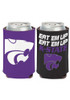 Purple K-State Wildcats 12oz Slogan Coolie