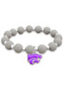 Zoey Silicone K-State Wildcats Womens Bracelet - Grey