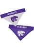 Purple K-State Wildcats Home and Away Reversible Pet Bandana