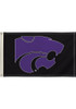 Black K-State Wildcats 3x5 Silk Screen Grommet Flag