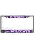 K-State Wildcats Purple  Metallic Printed License Frame
