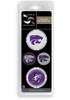 Purple K-State Wildcats 4-Pack Set Golf Ball Marker