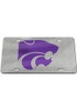 K-State Wildcats Silver  Glitter License Plate