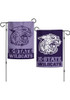 Purple K-State Wildcats Lavender 2 Sided Garden Flag