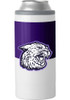 Purple K-State Wildcats Throwback  Colorblock 12oz Slim Stainless Steel Coolie