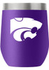 Purple K-State Wildcats Team Logo 12oz Stemless Stainless Steel Stemless