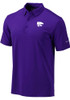 Mens K-State Wildcats Purple Columbia Heat Seal Omni-Wick Drive Short Sleeve Polo Shirt