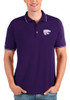 Mens K-State Wildcats Purple Antigua Affluent Short Sleeve Polo Shirt