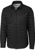 Mens K-State Wildcats Black Cutter and Buck Rainier PrimaLoft Quilted Lined Jacket