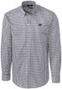 Mens K-State Wildcats Charcoal Cutter and Buck Easy Care Gingham Long Sleeve Dress Shirt
