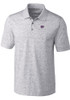 Mens K-State Wildcats Grey Cutter and Buck Advantage Space Dye Short Sleeve Polo Shirt