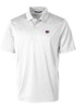 Mens K-State Wildcats White Cutter and Buck Prospect Textured Short Sleeve Polo Shirt