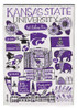 K-State Wildcats Purple Julia Gash Jumbo Magnet