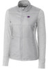 Womens K-State Wildcats Grey Cutter and Buck Stealth Hybrid Quilted Medium Weight Jacket