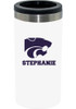 White K-State Wildcats Personalized Slim Can Coolie