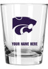 Purple K-State Wildcats Personalized 15oz Double Old Fashioned Rock Glass