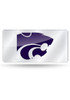 Purple K-State Wildcats Acrylic License Plate