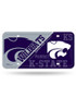 Purple K-State Wildcats Metal License Plate