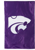 Purple K-State Wildcats Logo Applique Flag