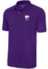 Mens K-State Wildcats Purple Antigua Dad Legacy Pique Short Sleeve Polo Shirt