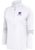 Womens K-State Wildcats White Antigua Football Tribute 1/4 Zip Pullover