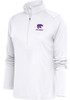 Womens K-State Wildcats White Antigua Alumni Tribute 1/4 Zip Pullover