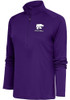 Womens K-State Wildcats Purple Antigua Volleyball Tribute 1/4 Zip Pullover