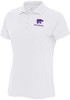 Womens K-State Wildcats White Antigua Football Legacy Pique Short Sleeve Polo Shirt