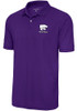 Mens K-State Wildcats Purple Antigua Volleyball Legacy Pique Short Sleeve Polo Shirt